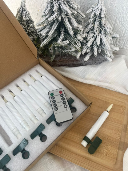 Christmas Tree Electric Candles Clips with Remote Control