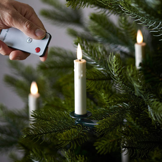 Christmas Tree Electric Candles Clips with Remote Control