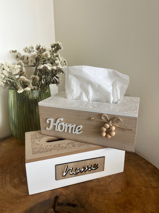 Wooden Tissue Box