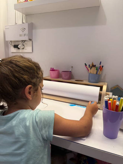 Kids Coloring Paper Roll Stand