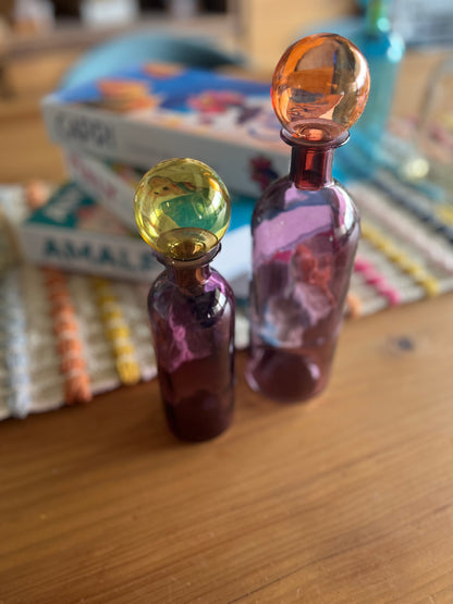 Multicolor Vase with colored cap