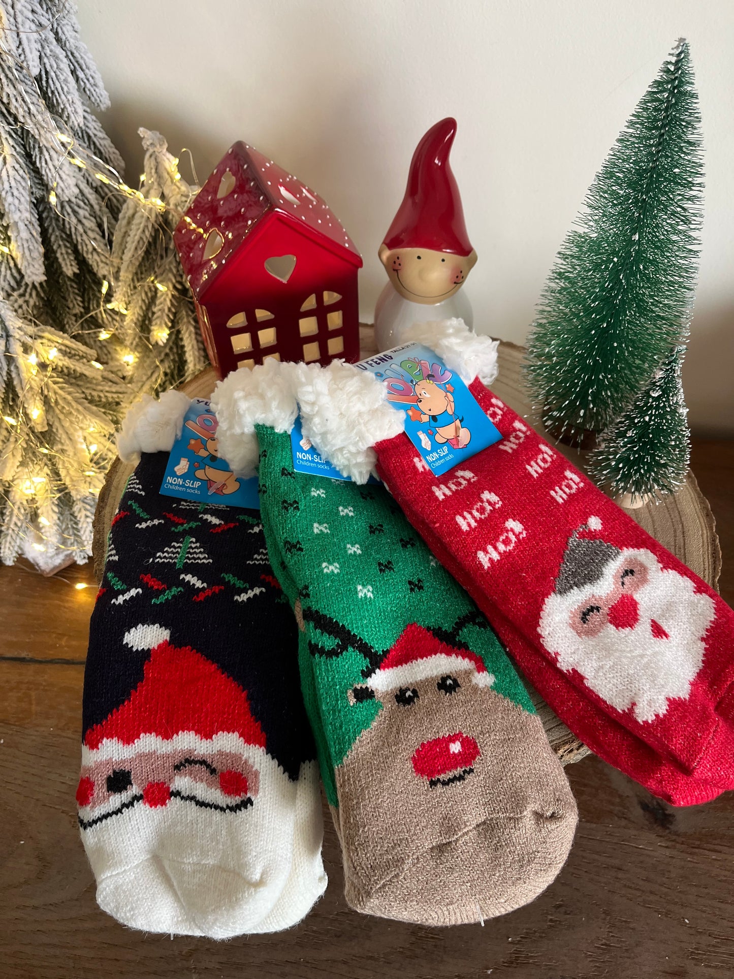Christmas Kids Slippers Socks