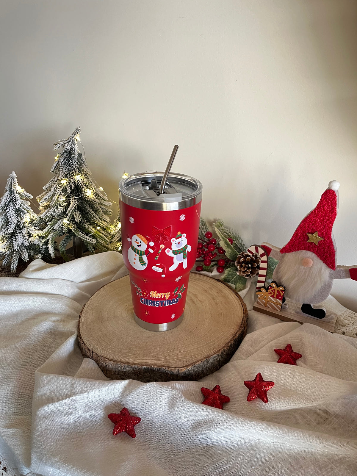 Christmas Large Stainless Cup