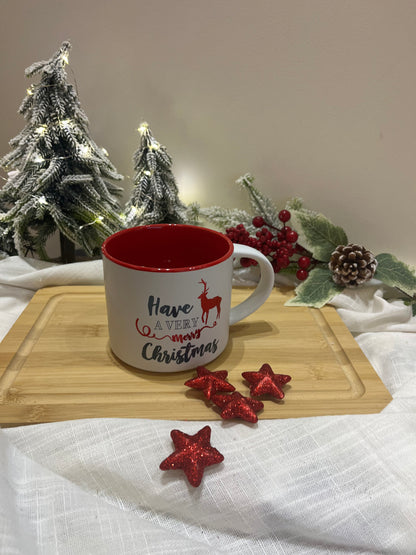Christmas White & Red Mug