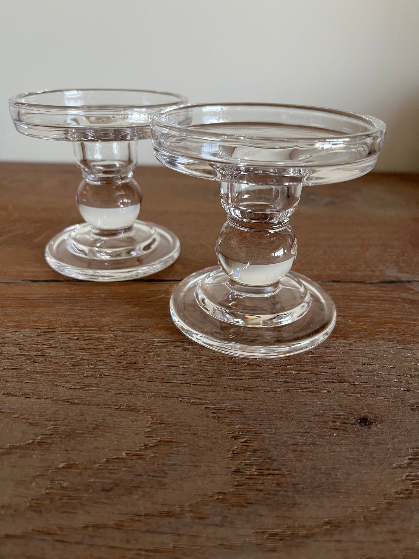 Transparent Glass Candle holder