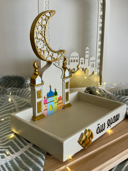 Ramadan Decorative Colorful Resin Plate