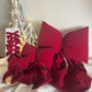 Christmas Velvet Burgundy Bows