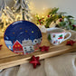 Christmas Coffee Cups & Saucers Set of 6
