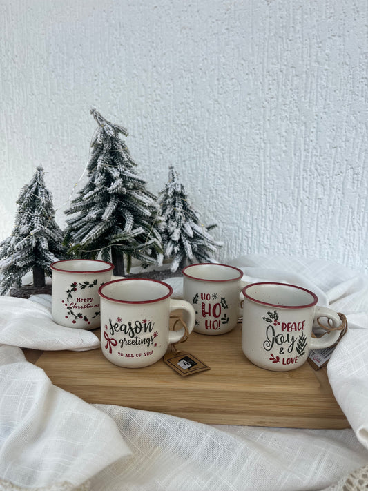 Christmas Coffee / Espresso Cups with engraved message