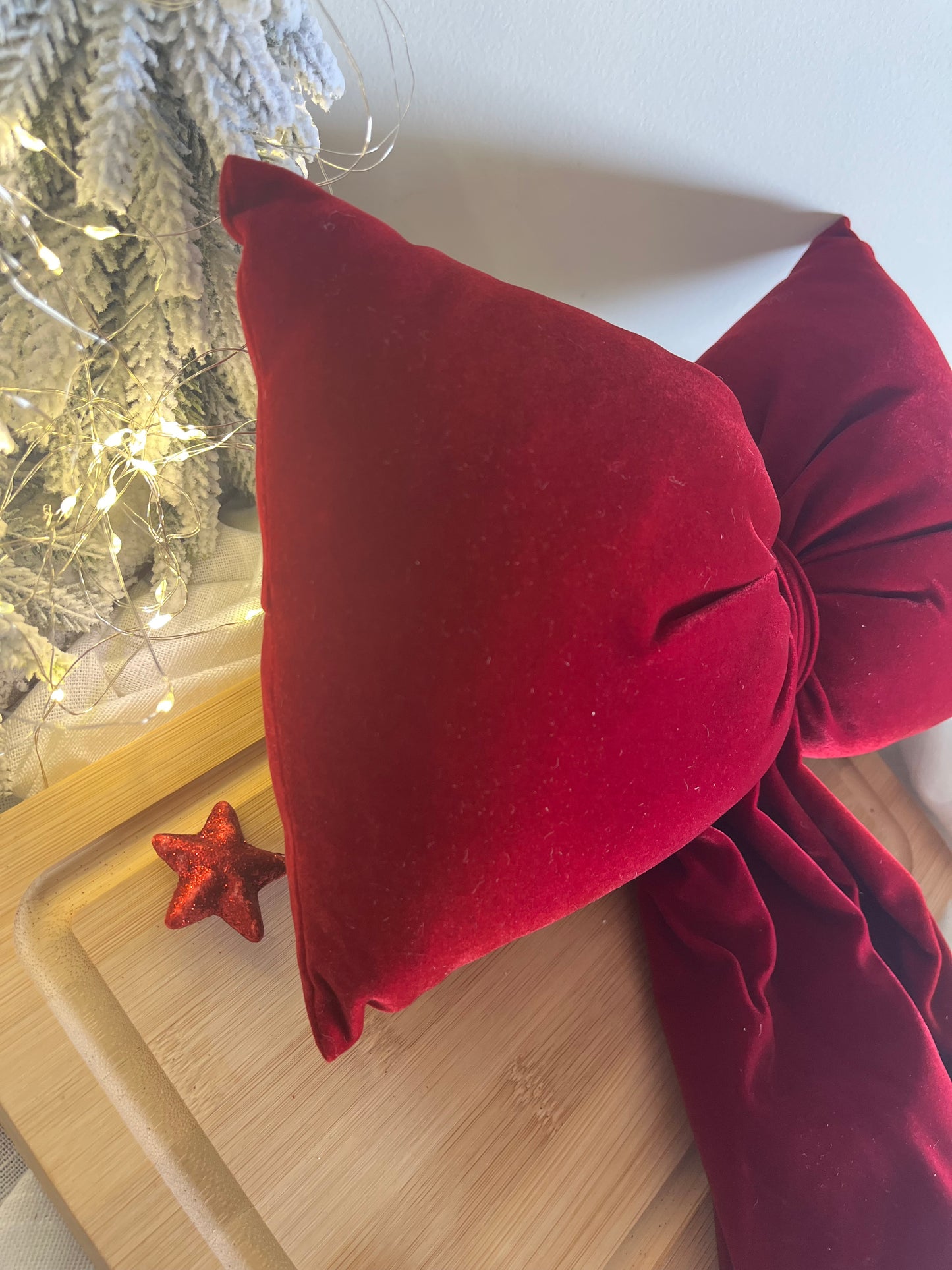 Christmas Velvet Burgundy Bows