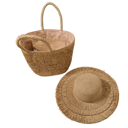 Summer Beach Bag & Hat Set