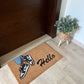 “Hello” Blue shoes Doormat