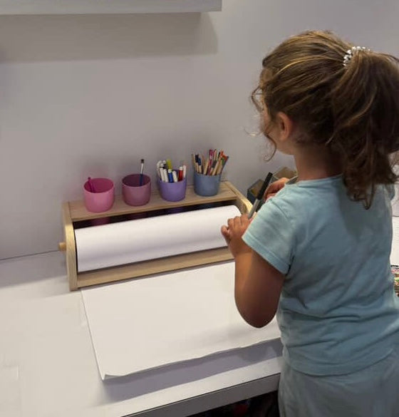 Kids Coloring Paper Roll Stand