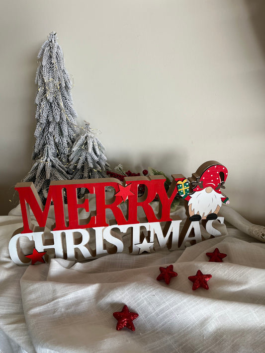 Merry Christmas Wood Sign