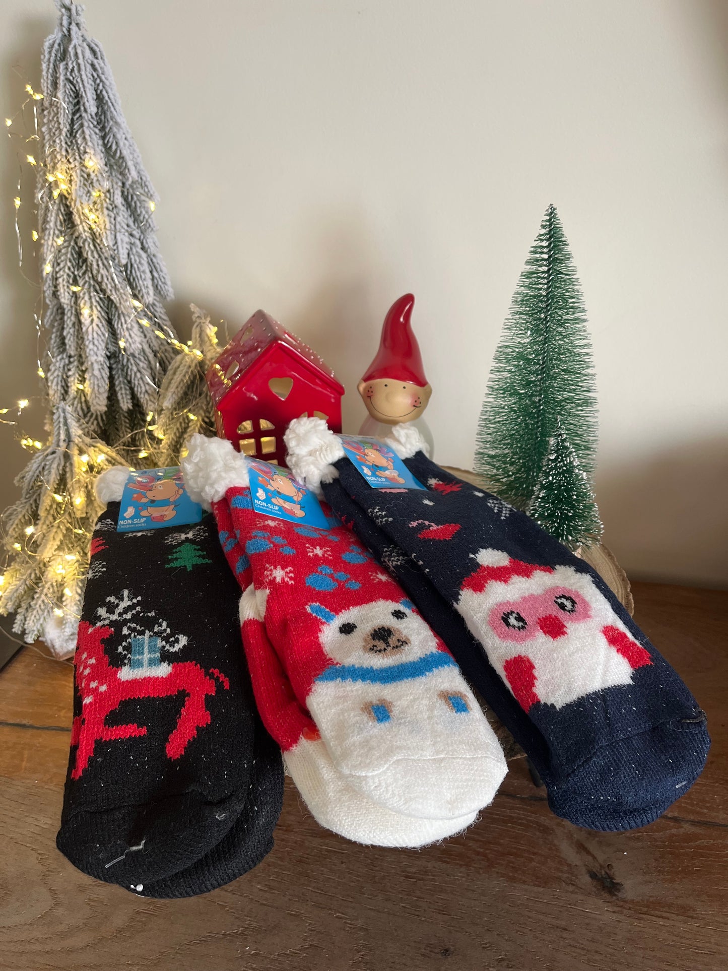 Christmas Kids Slippers Socks