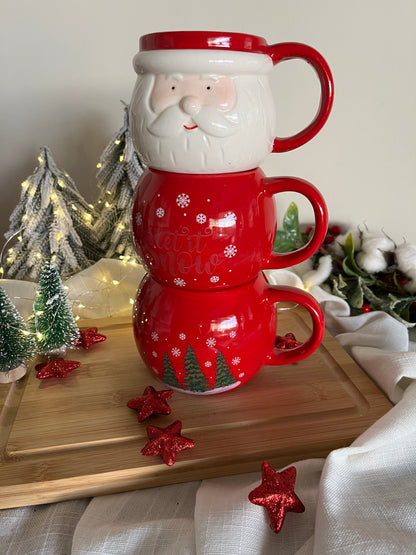 Christmas Santa Mug Set