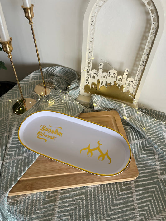 Ramadan Plastic Oval Tray