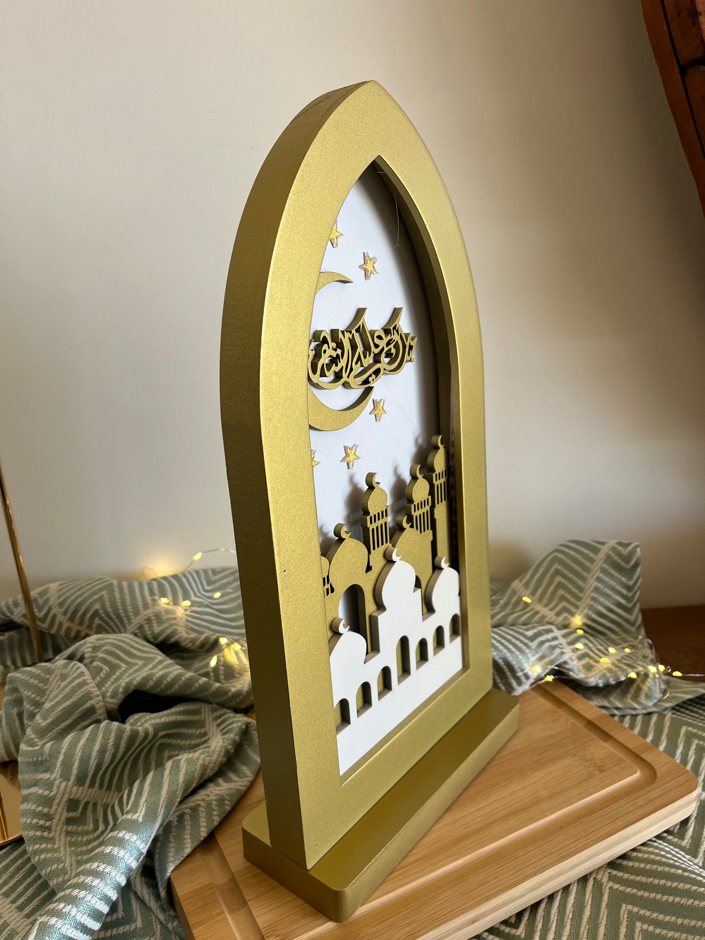 Ramadan Wood & Light Decoration