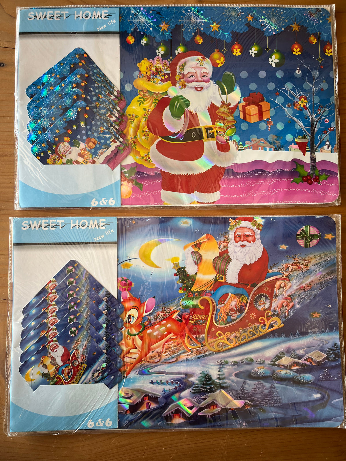 Christmas Waterproof Placemats & Coasters Set