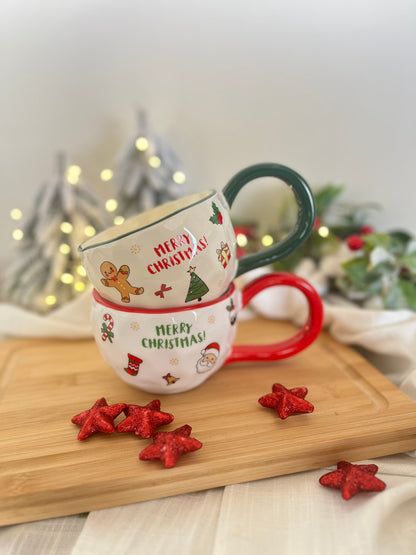 Christmas Big Mug & Handle