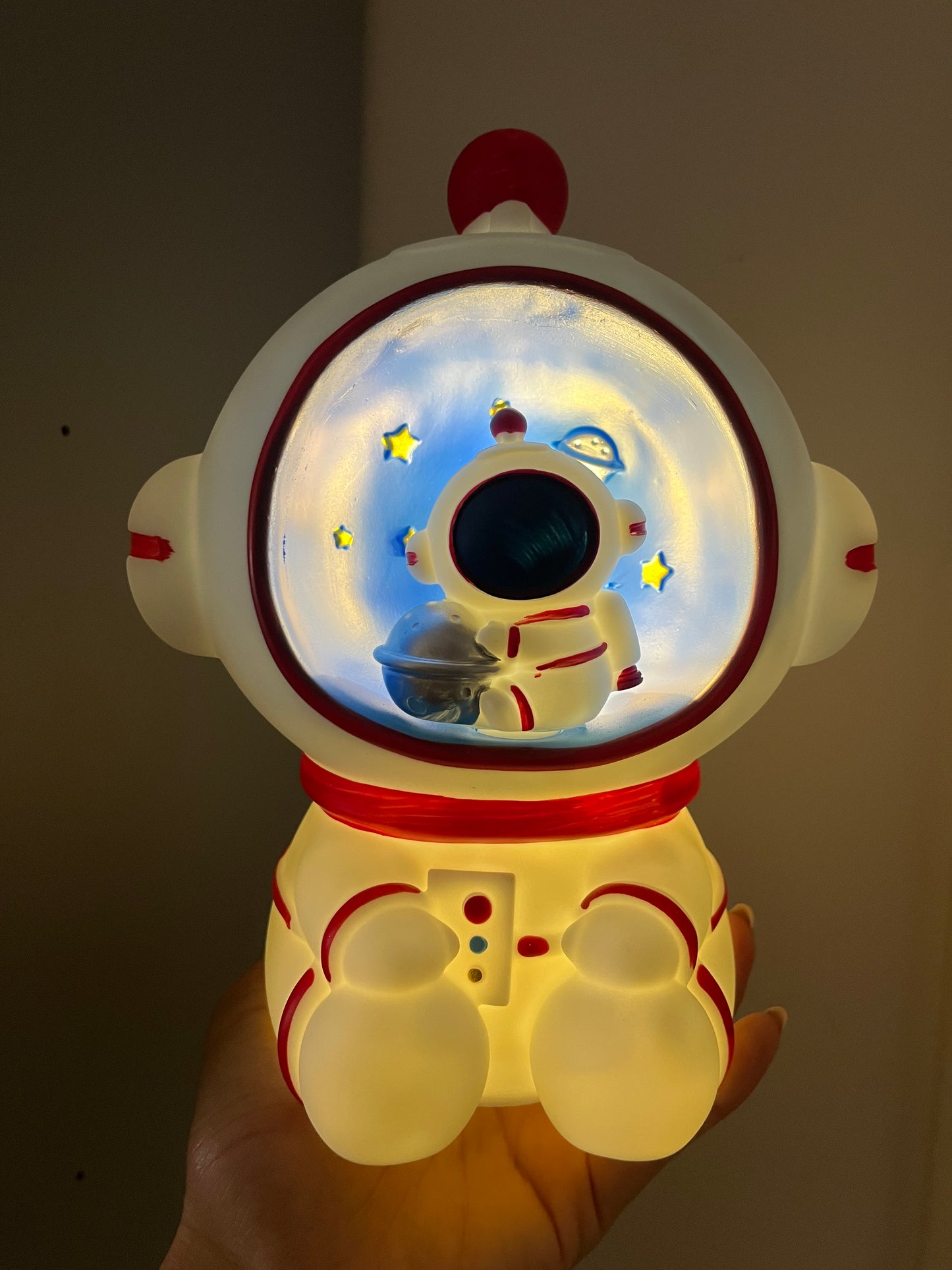 Astronaut Piggy Bank & Led Lamp
