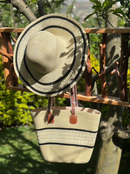 Summer Beach Bag & Hat Set