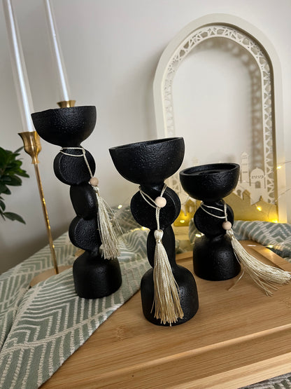 Stone Candle Holder Set
