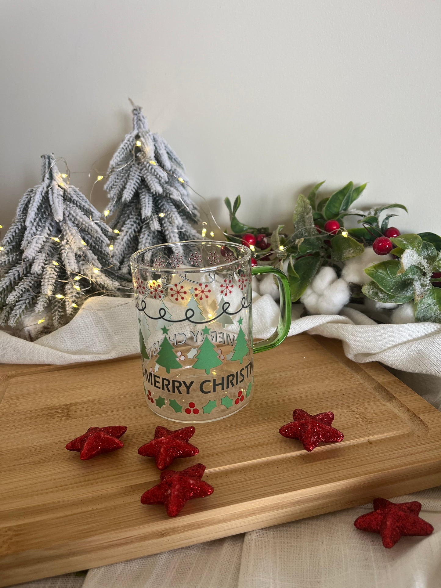 Christmas Glass Mug