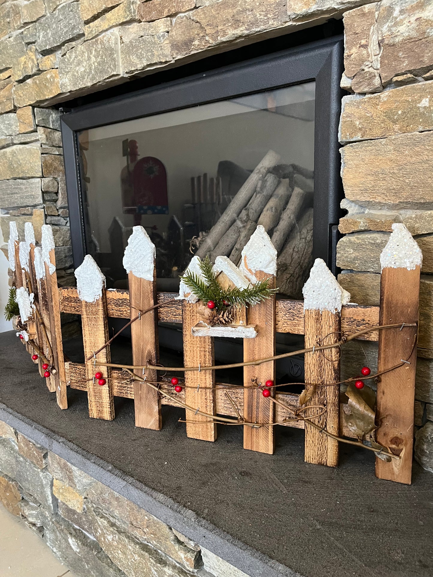 Christmas Wooden Fence