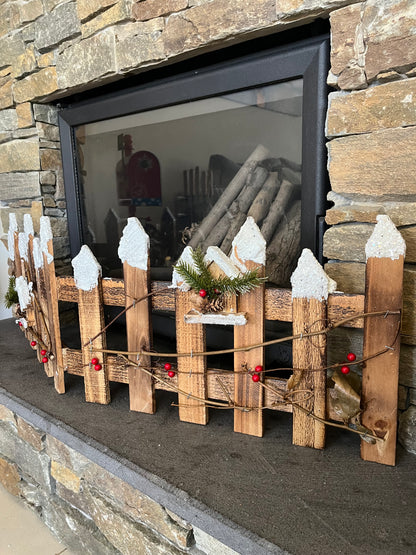 Christmas Wooden Fence