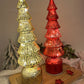 Christmas Lighting & Turning Glass Tree
