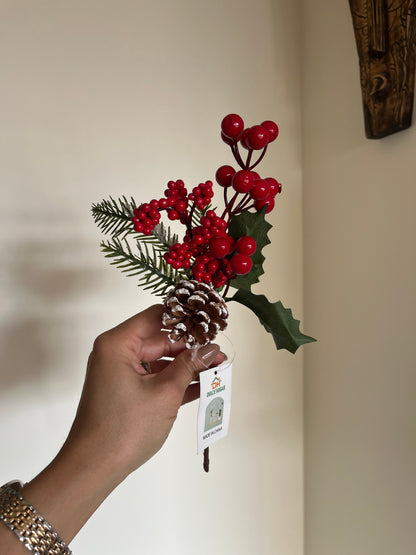 Christmas Small Flowers Branches