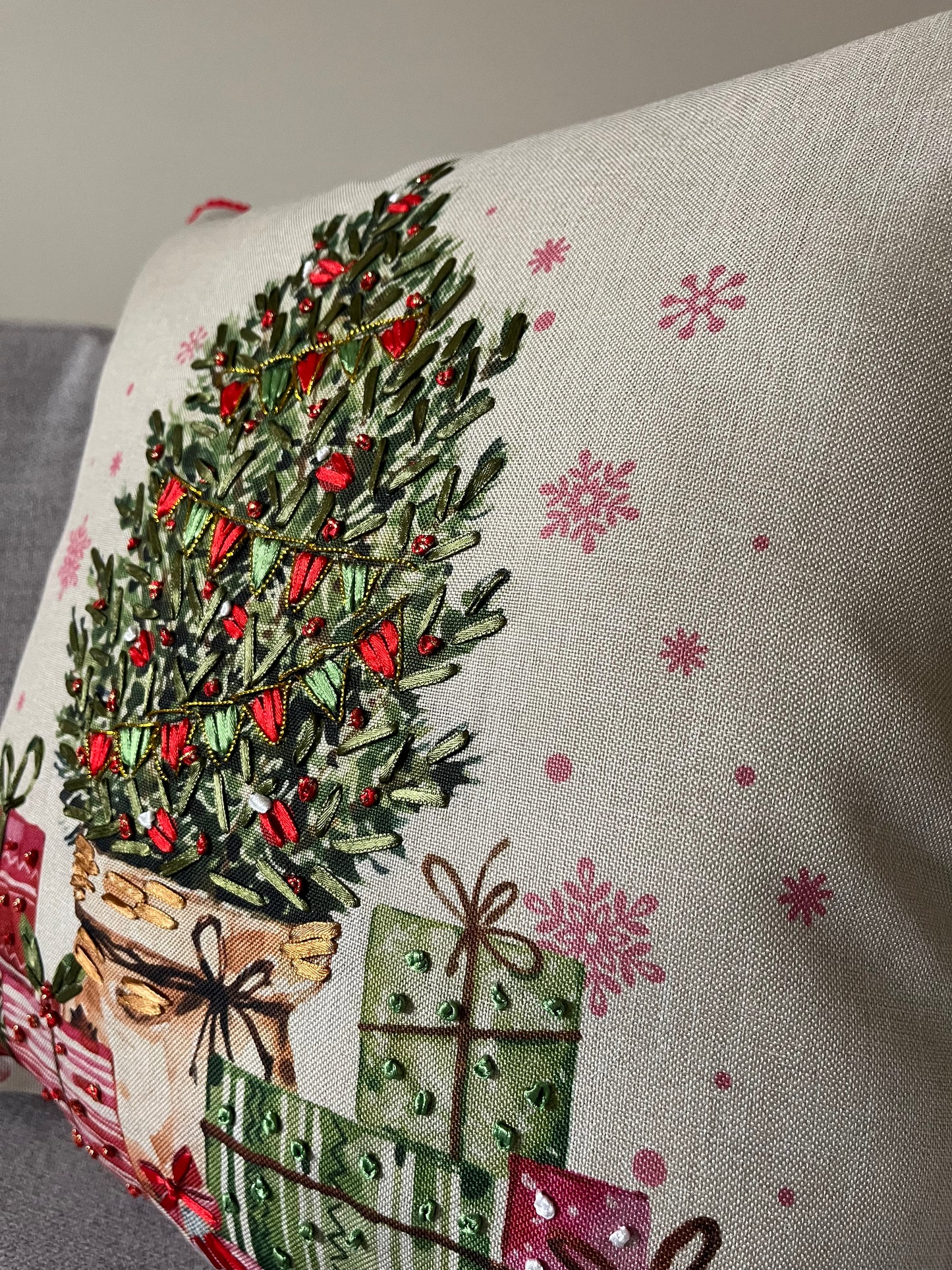 Christmas Tree Cushion Cover 45x45cm