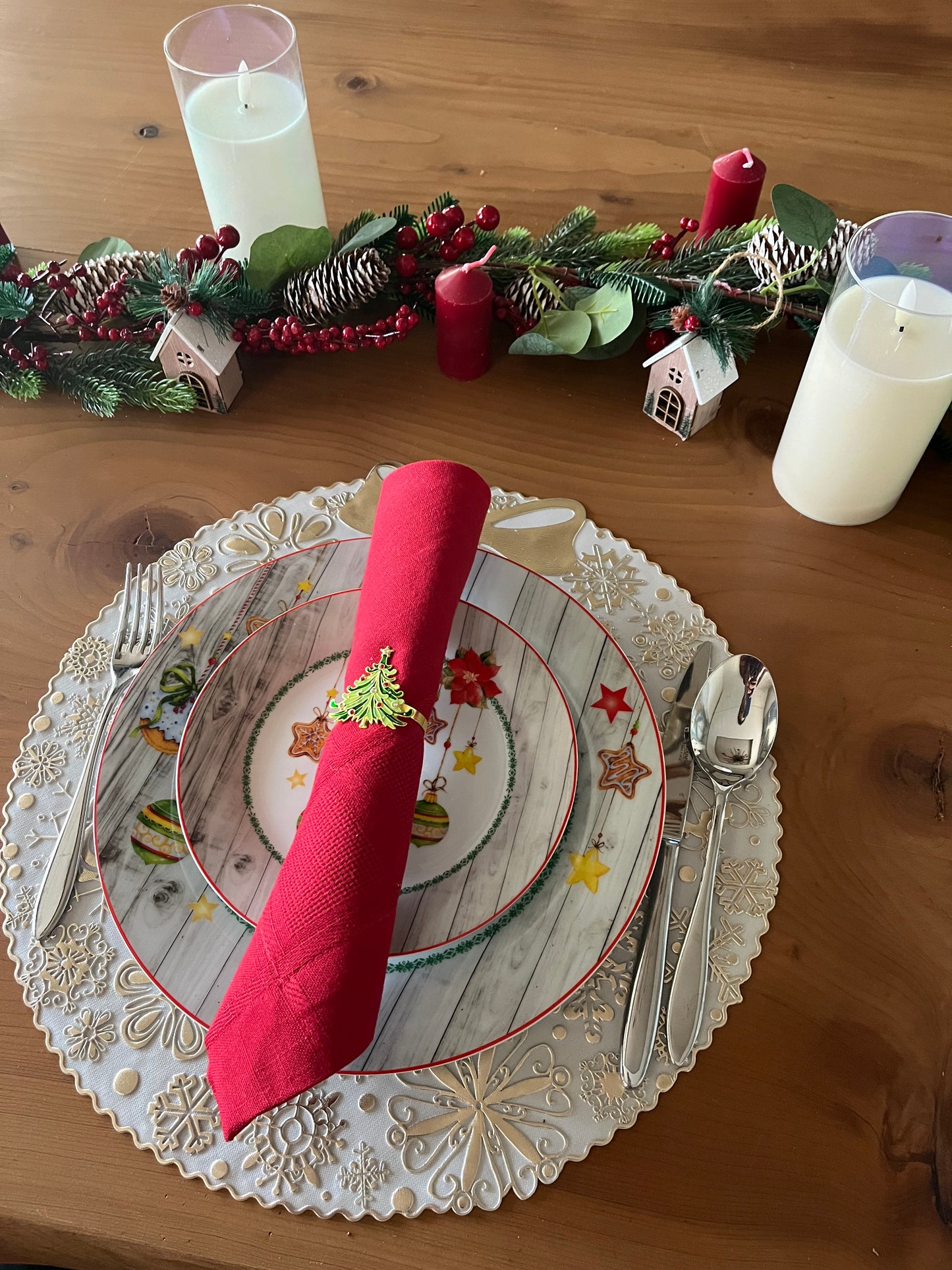 Fabric Red Napkin 45x45cm