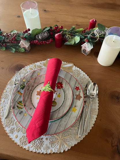 Fabric Red Napkin 45x45cm