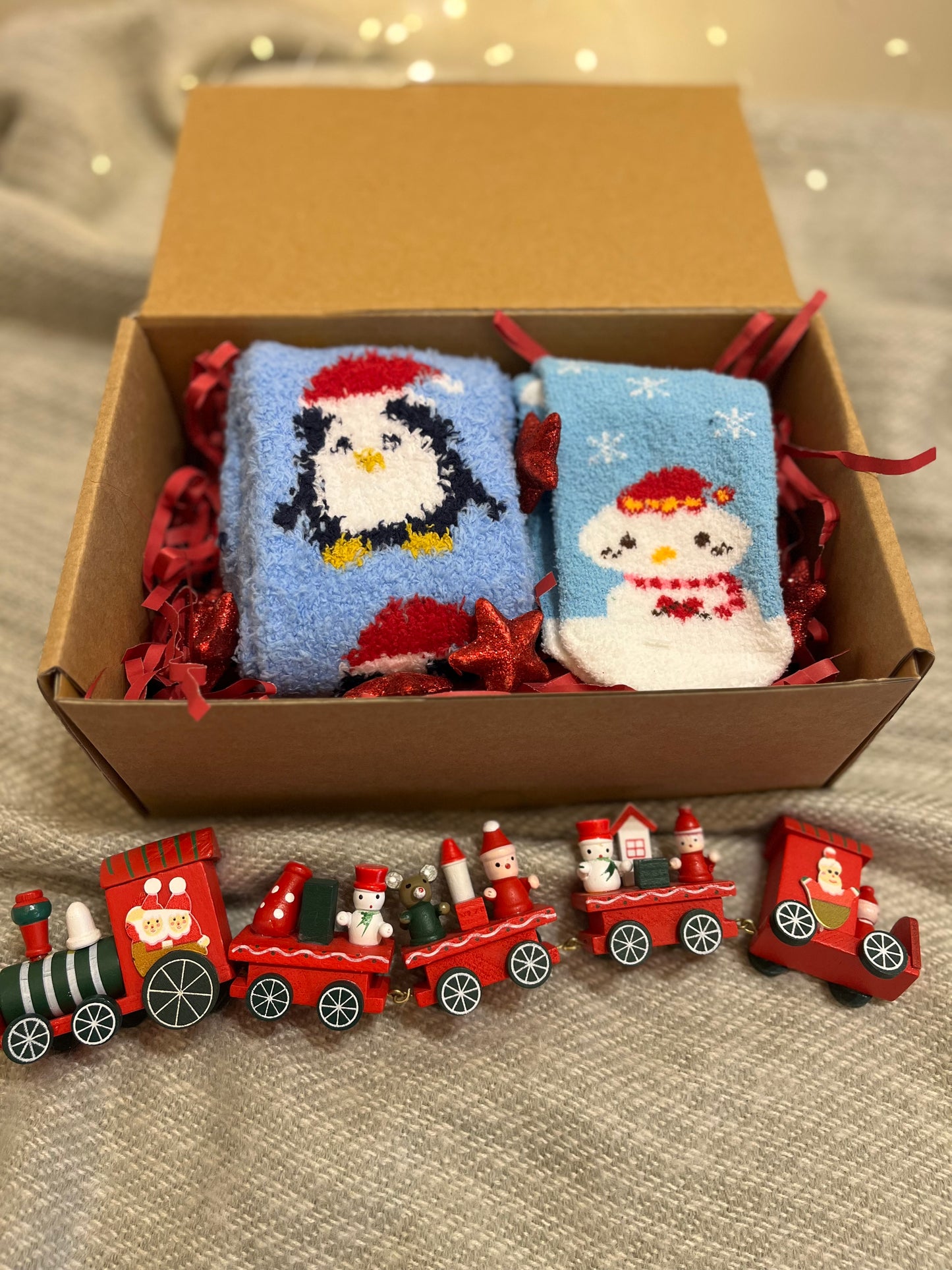 Christmas Mom & Baby Matching Socks Box