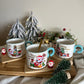 Christmas Ceramic Mug with Coaster & Spoon