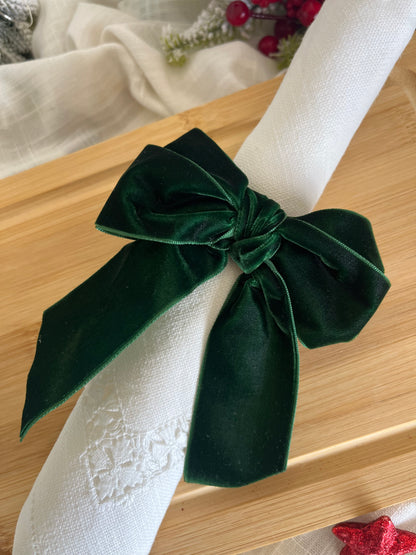 Christmas Bow Napkin Rings