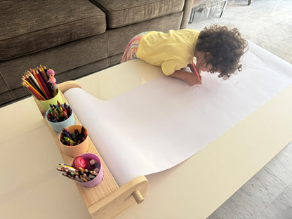 Kids Coloring Paper Roll Stand