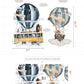 Hot Air Balloons & Animals Wall Decal