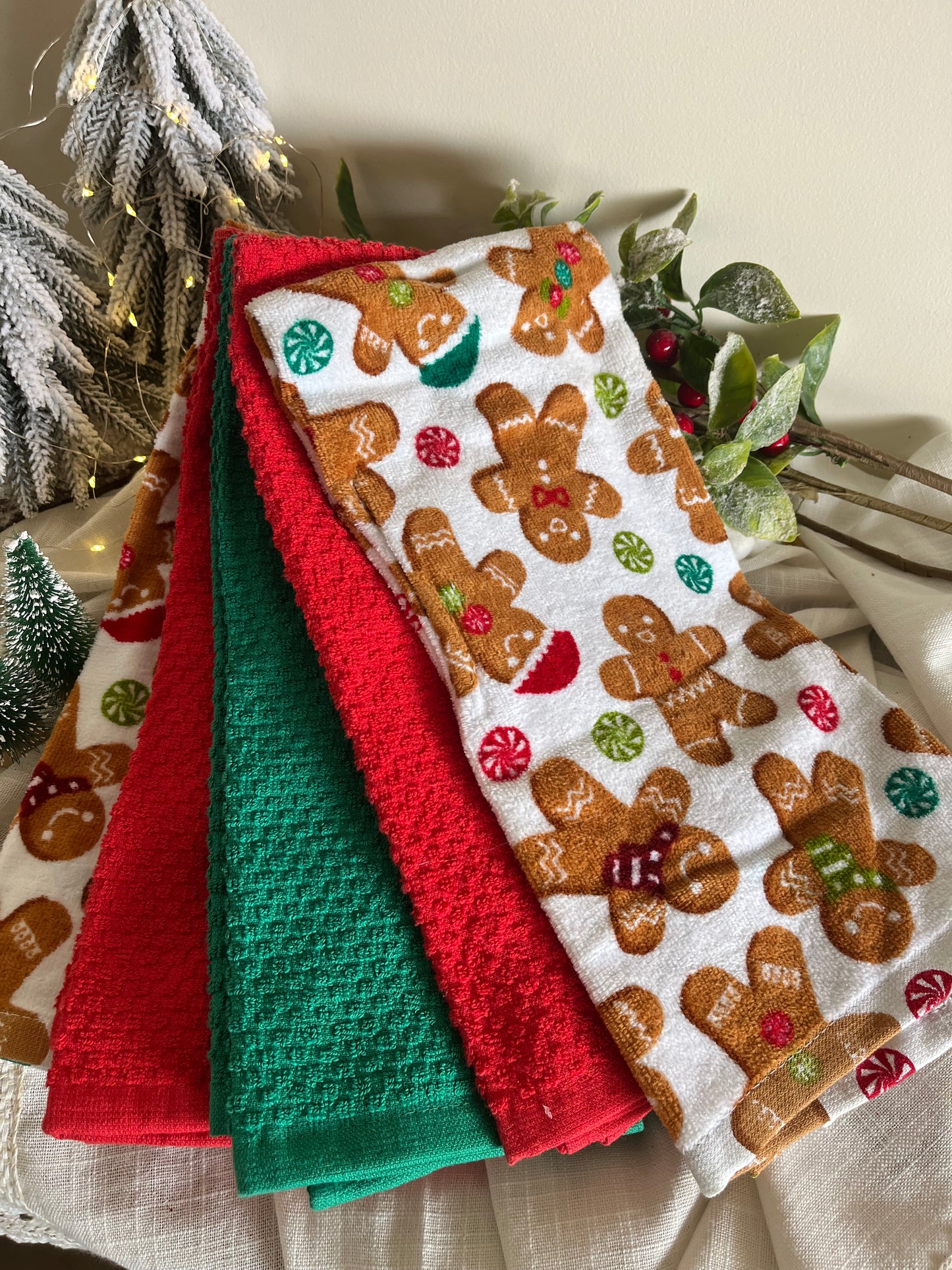 Christmas Kitchen Towel Set of 5