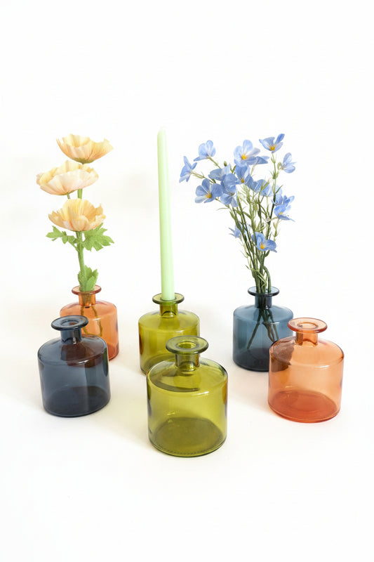 Colorful Glass Small Vases