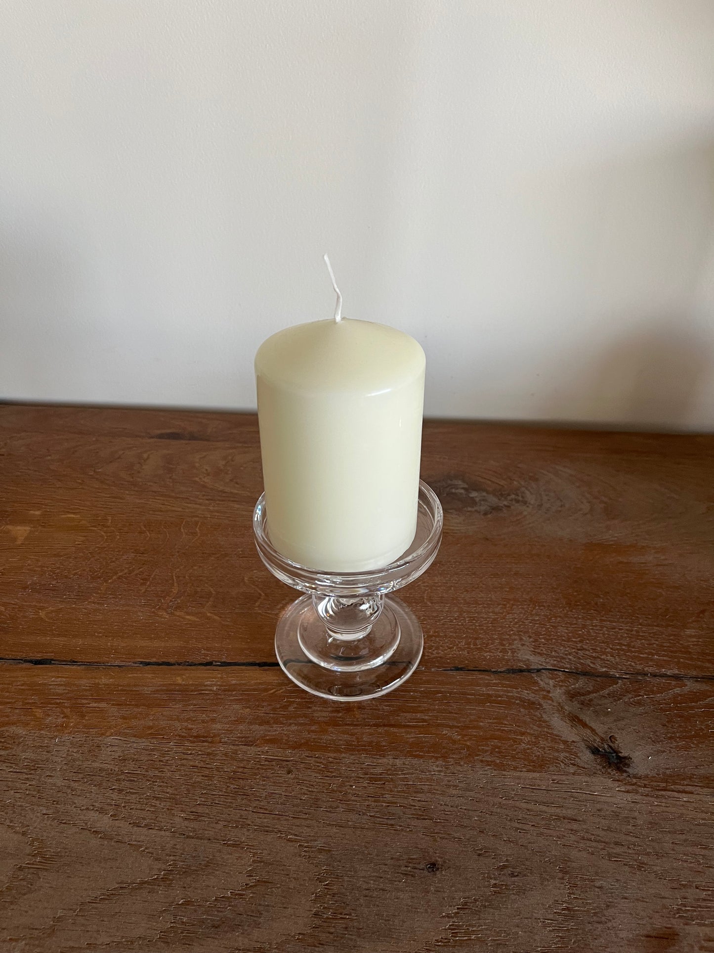 Transparent Glass Candle holder