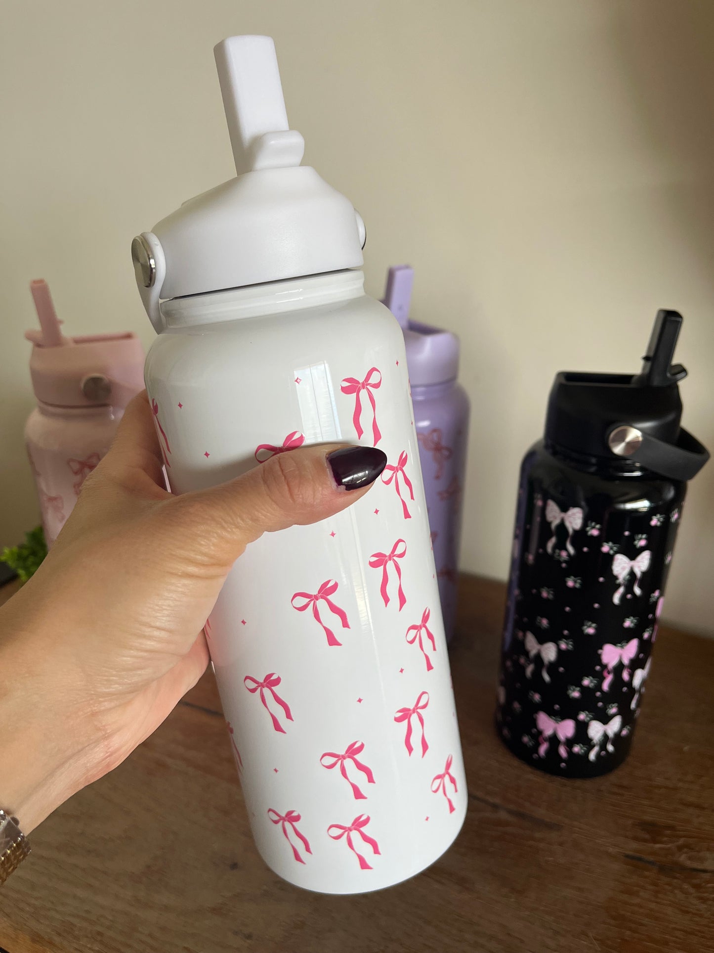 Insulated Straw Stainless Bottle 1L