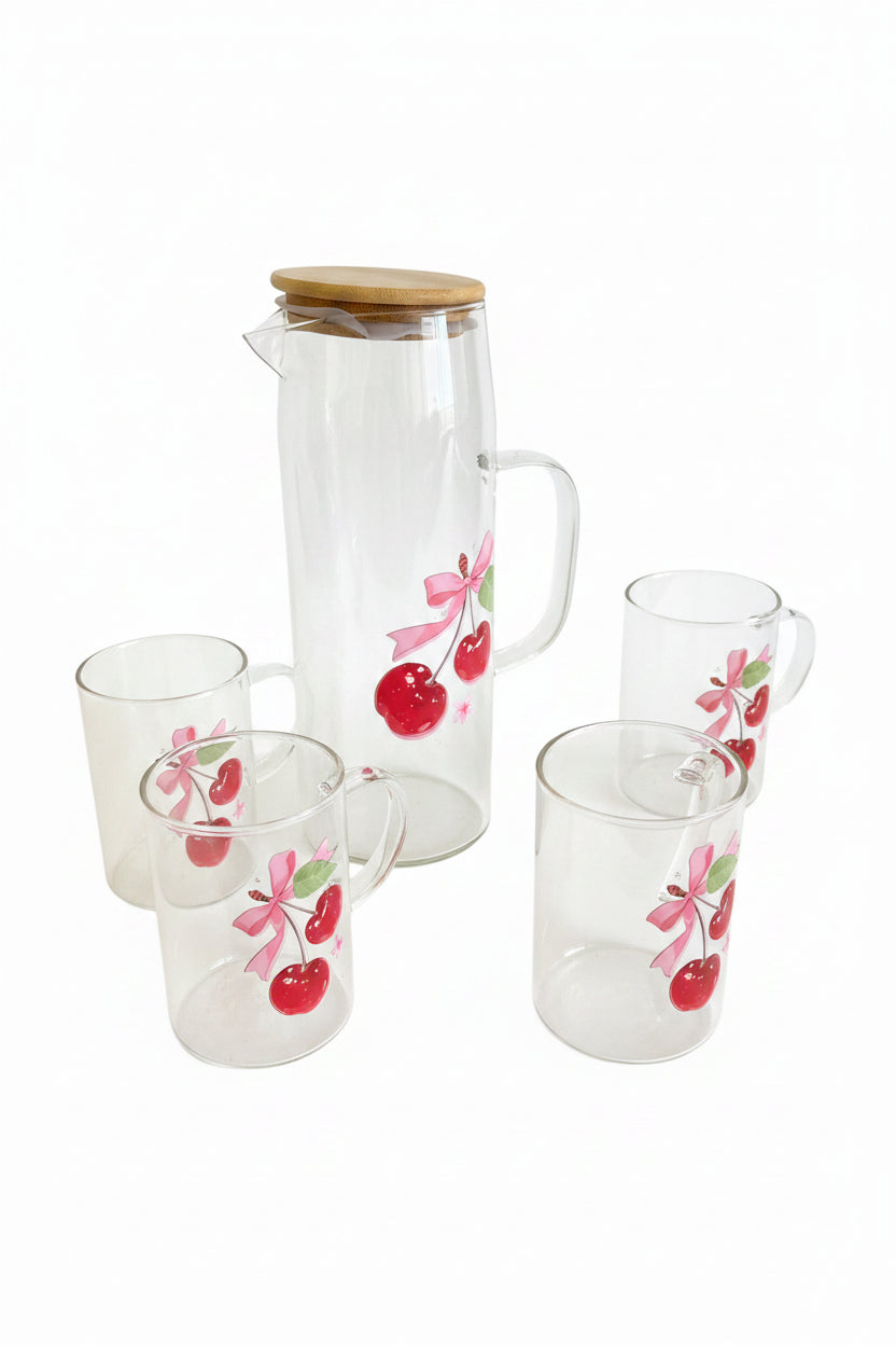 Juice Jug & 4 Cups Set