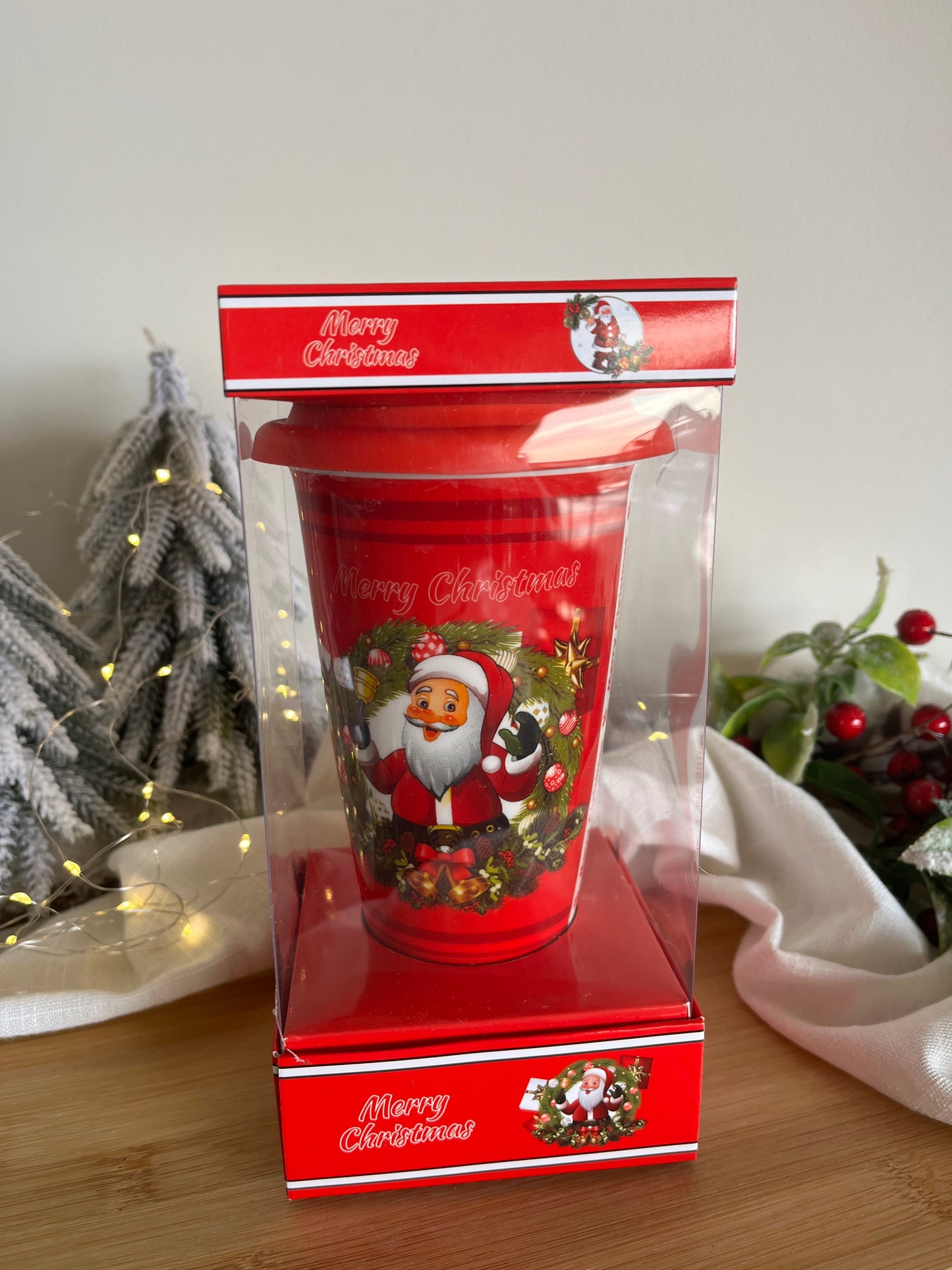 Christmas Ceramic Mug with Silicone Cover in a box