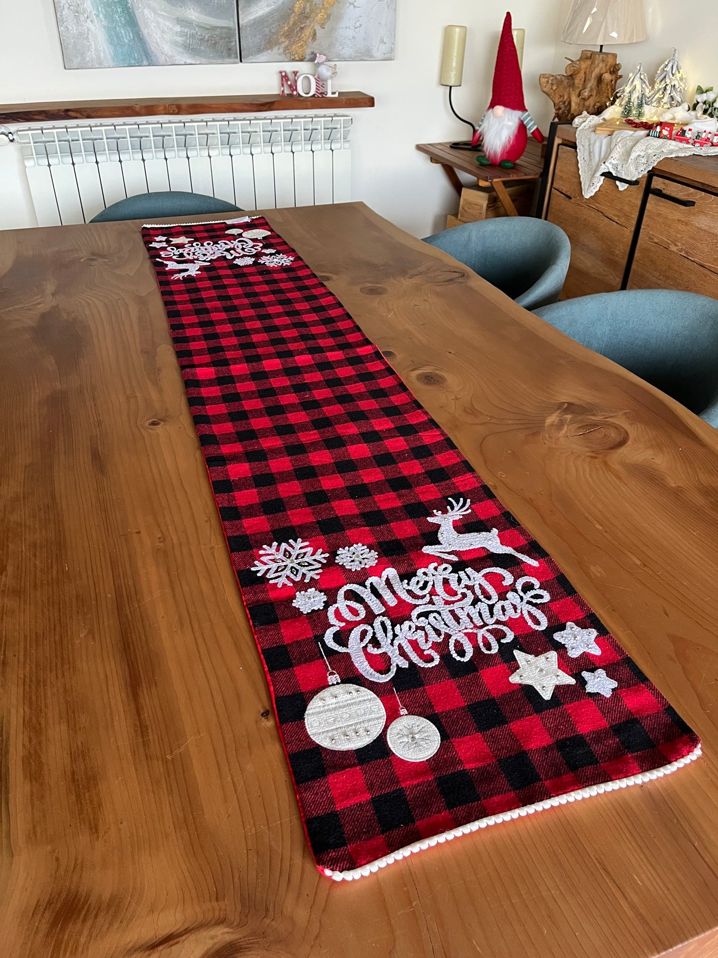 Christmas Wool Table Runner