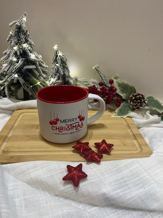 Christmas White & Red Mug