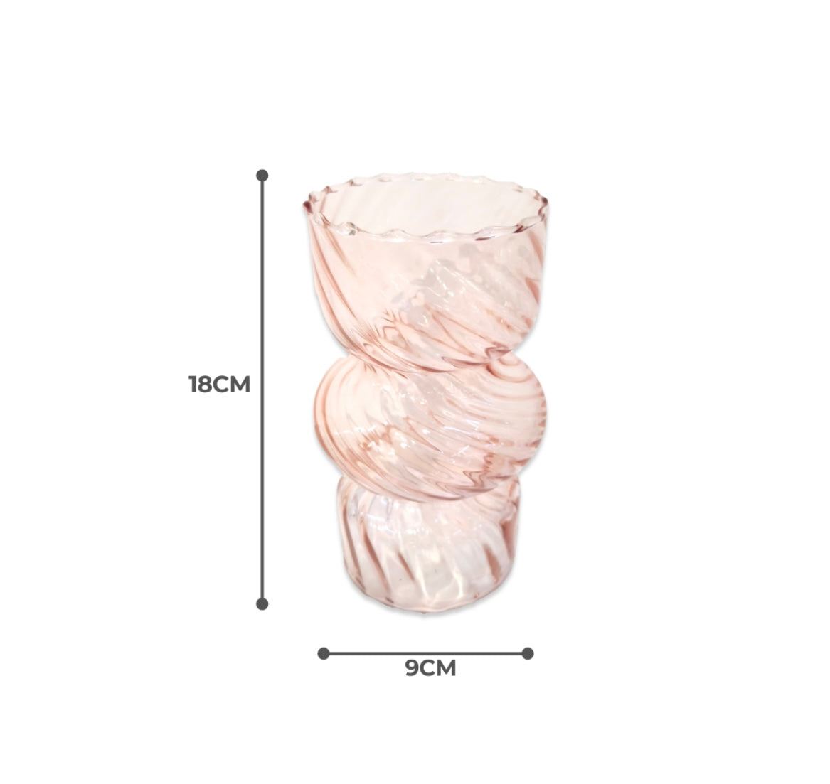 Swirl Glass Vase
