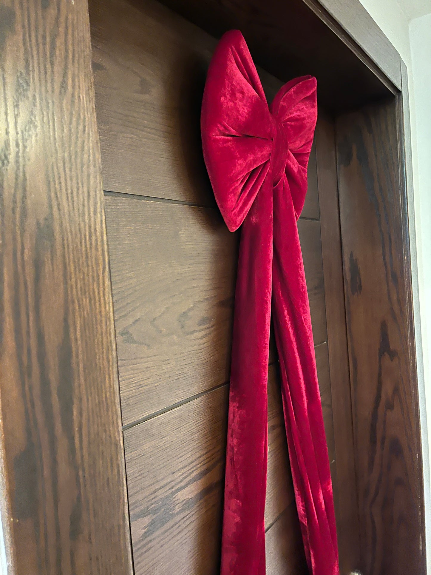 Christmas Velvet Burgundy Bows